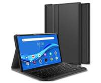 Gigapack Lenovo Tab M10 bőr hatású QWERTY, angol nyelvű tablet tok fekete (GP-97444)