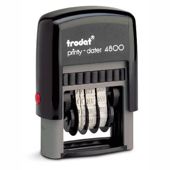 Datumstempel - Printy 4800 / Kissen rot / Englisch