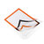 Duraframe® Cadre d'information / Cadre magnétique / Pochette autocollante | orange A4 236 x 323 mm auto-adhésif 10 unités