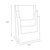 Leaflet Display / Multi-section Leaflet Stand / Leaflet Holder / 3-Section Tabletop Leaflet Stand "Universum" | A5