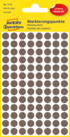 Markierungspunkte, Ø 8 mm, 4 Bogen/416 Etiketten, taupe