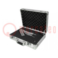 Koffer: für Werkzeug; 450x330x135mm; Aluminium