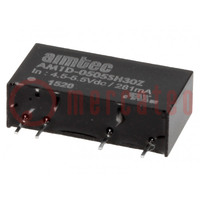 Converter: DC/DC; 1W; Uin: 4,5÷5,5V; Uuit: 5VDC; Iuit: 200mA; SIP7