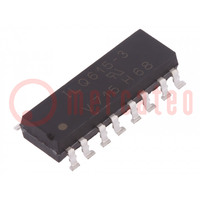 Optocoupler; SMD; Ch: 4; OUT: transistor; Uinsul: 5.3kV; Uce: 70V