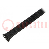 Polyester braid; ØBraid : 18÷26nom.20mm; polyamide; black; L: 10m