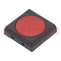 Microswitch TACT; SPST-NO; Pos: 2; 0.05A/24VDC; 17.7x17.7x3mm