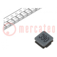 Inductor: wire; SMD; 39uH; 390mA; 1.294Ω; ±20%; 3x3x1.5mm