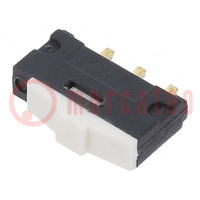 Switch: slide; Pos: 2; SPDT; 0.2A/24VDC; ON-ON; PCB,THT; -40÷105°C