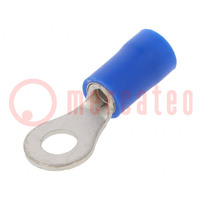 Tip: ring; M4; Ø: 4.3mm; 1.5÷2.5mm2; crimped; for cable; insulated