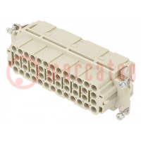 Connector: HDC; contact insert; female; EPIC H-EE; PIN: 46; 46+PE