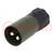 Plug; circular; male; PIN: 2; for cable; soldering; olive; 24V; 50mm2