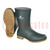 Boots; Size: 36; green; PVC; bad weather,slip; medium height