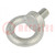 Tornillo con agujero; M30x45; Cabeza: ojillo; acero; zinc; DIN 580