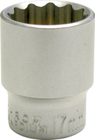 Sechskant-Steckschlüssel, DIN 3124, ISO 2725, 15 mm