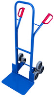 Produktbild - Treppenkarre mit 2 dreiarmigen Radsternen / und großer Schaufel, Vollgummibereifung, Traglast 200kg, 570 x 626 x 1310 mm