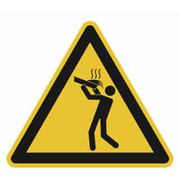 Warnschild, Warnung vor Verbrühung, SL = 10,0 cm DIN EN 60335