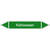 Rohrleitungskennz/Pfeilschild Bogen Gr1Wasser(grün)Folie gest,7,5x1,6cm Version: P1241 DIN 2403 - Kühlwasser P1241