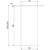 Skizze zu STRATE Mensola per bar diritta, altezza 170 mm, nero, presa