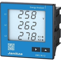 JANITZA UMG 96-S2 APPAREIL DE MESURE NUMÉRIQUE À ENCASTRER APPAREIL DE MESURE DÉNERGIE UMG 96-S2 AVEC RÉTROÉCLAIRAGE