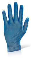 Beeswift Vinyl Examination Gloves Blue XL (Box of 1000)