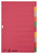 Kartonregister Blanko, A4, Karton, 10 Blatt, farbig