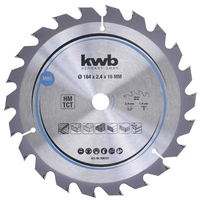 kwb 586157 cirkelzaagblad 18,4 cm 1 stuk(s)