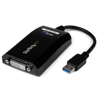 StarTech.com Cable Adaptador USB 3.0 a DVI / VGA - 2048x1152 - Adaptador Gráfico Externo de Vídeo - Convertidor Externo de Vídeo para un Monitor Externo - Compatible con Mac y W...