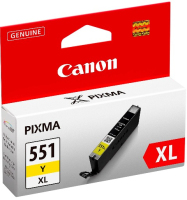 Canon CLI-551XL Y w/sec tintapatron 1 dB Eredeti Nagy (XL) kapacitású Sárga