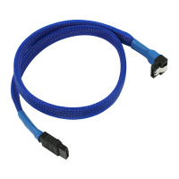 Nanoxia NXS6G4B SATA-kabel 0,45 m Blauw