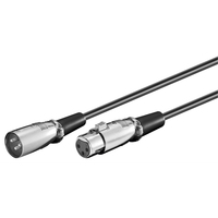 Uniformatic 40013 câble audio 5 m XLR (3-pin) Noir