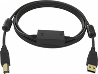 Vision TC2 15MUSB+/BL kabel USB 15 m USB 2.0 USB A USB B Czarny