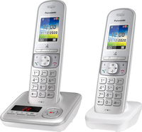 Panasonic KX-TGH722 DECT telefon Hívóazonosító Gyöngy, Ezüst