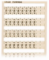 Wago 209-980 accessorio per morsettiera Indicatori per morsettiera 5 pz