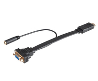 Akasa AK-CBHD18-20BK Videokabel-Adapter 0,2 m HDMI Typ A (Standard) VGA (D-Sub) Schwarz