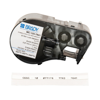 Brady MC-125-7641 etichetta per stampante Nero, Bianco Etichetta per stampante autoadesiva