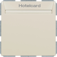 Berker Relais-Schalter mit Zentralstück für Hotelcard S.1/B.3/B.7 weiß, glänzend