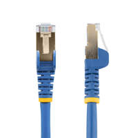 StarTech.com 10ft CAT6a Ethernet Cable - 10 Gigabit Shielded Snagless RJ45 100W PoE Patch Cord - 10GbE STP Network Cable w/Strain Relief - Blue Fluke Tested/Wiring is UL Certifi...