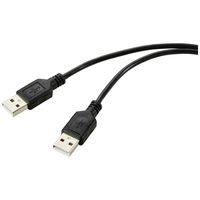 Renkforce RF-5771508 USB kábel 1 M USB 2.0 USB A Fekete
