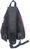 Manhattan Dashpack Sling Backpack 12" (Clearance Pricing), Black/Pink, Padded Internal Pocket for Laptop up to 12"/Tablet, Zippered hip pockets, Earphone Pocket, Lightweight, Sp...