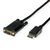 ROLINE 11.04.5970 adaptador de cable de vídeo 1 m VGA DisplayPort Negro