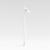 Bouncepad Floorstanding Slim | Apple iPad 3rd Gen 9.7 (2012) | White | Exposed Front Camera and Home Button |