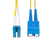 StarTech.com SMLCSC-OS2-1M kabel InfiniBand / światłowodowy LC SC Żółty