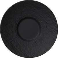 Villeroy & Boch Untertasse, 12 cm Durchmesser, Serie The Rock Black Shale