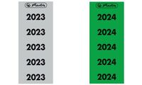 herlitz Etiquette imprimée pour classeur année 2024, vert (50046713)