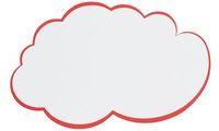 FRANKEN Moderationskarte Wolke, 620 x 370 mm, weiß (70010320)