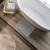 Relaxdays Badematte Baumwolle, 60 x 40 cm, rutschfest, waschbar, Vorleger für Badezimmer, Badteppich rechteckig, grau