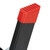 Relaxdays Trittleiter klappbar, 4 Stufen, Treppenleiter Aluminium, Leiter bis 120 kg, HBT: 78 x 43 x 69 cm, schwarz-rot