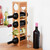 Relaxdays Weinregal für 5 Flaschen, 2er Set, Weinständer Bambus, HBT: 53 x 14 x 12 cm, Weinhalter stehend, Küche, natur