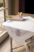 Embroidery Kit: Tablecloth: Lavender