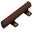 Steel Parking Stop - 750mm - RAL 8017 - Chocolate Brown